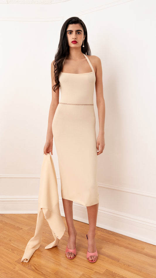 La Bohemia Knit Halter Dress