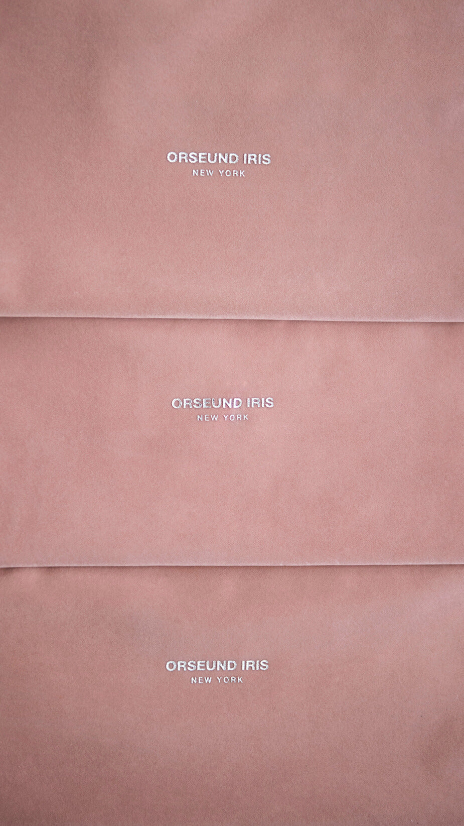 Grand sac à poussière en velours Signature