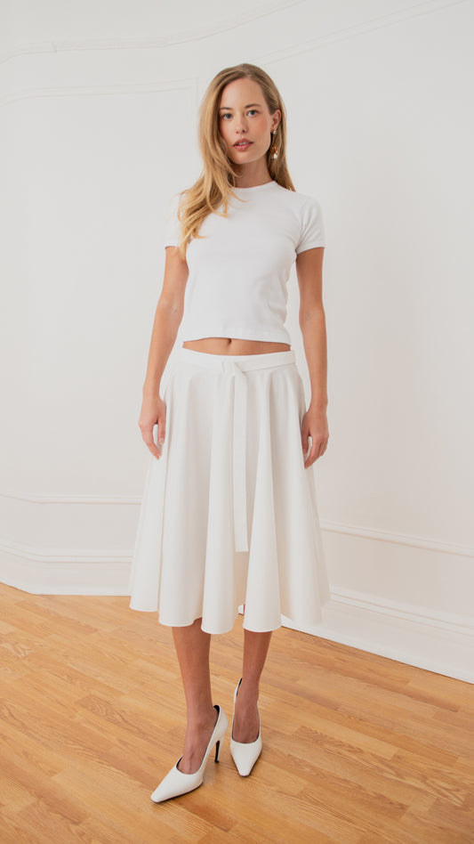 Daisy Belted Circle Skirt