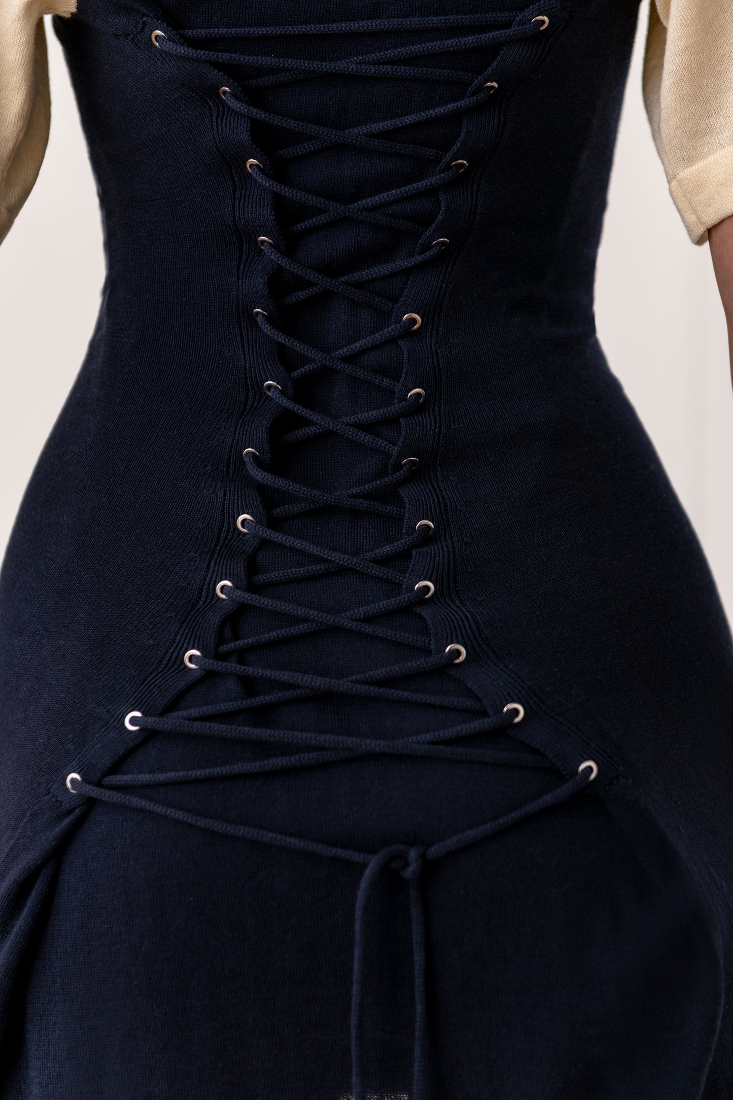 Off-Season Knitted Raglan Mini Dress