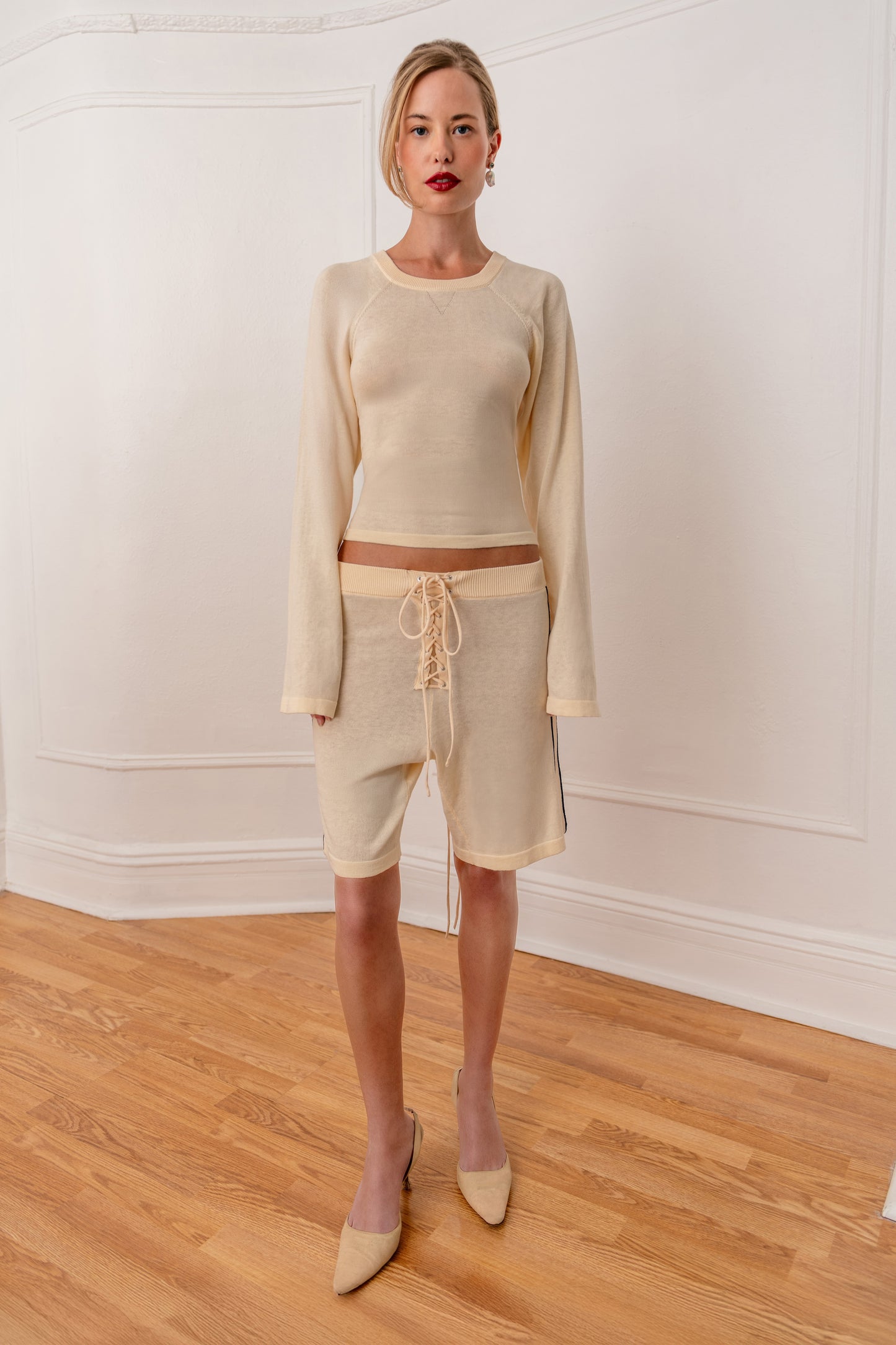 Off-Season Knitted Raglan Shirt