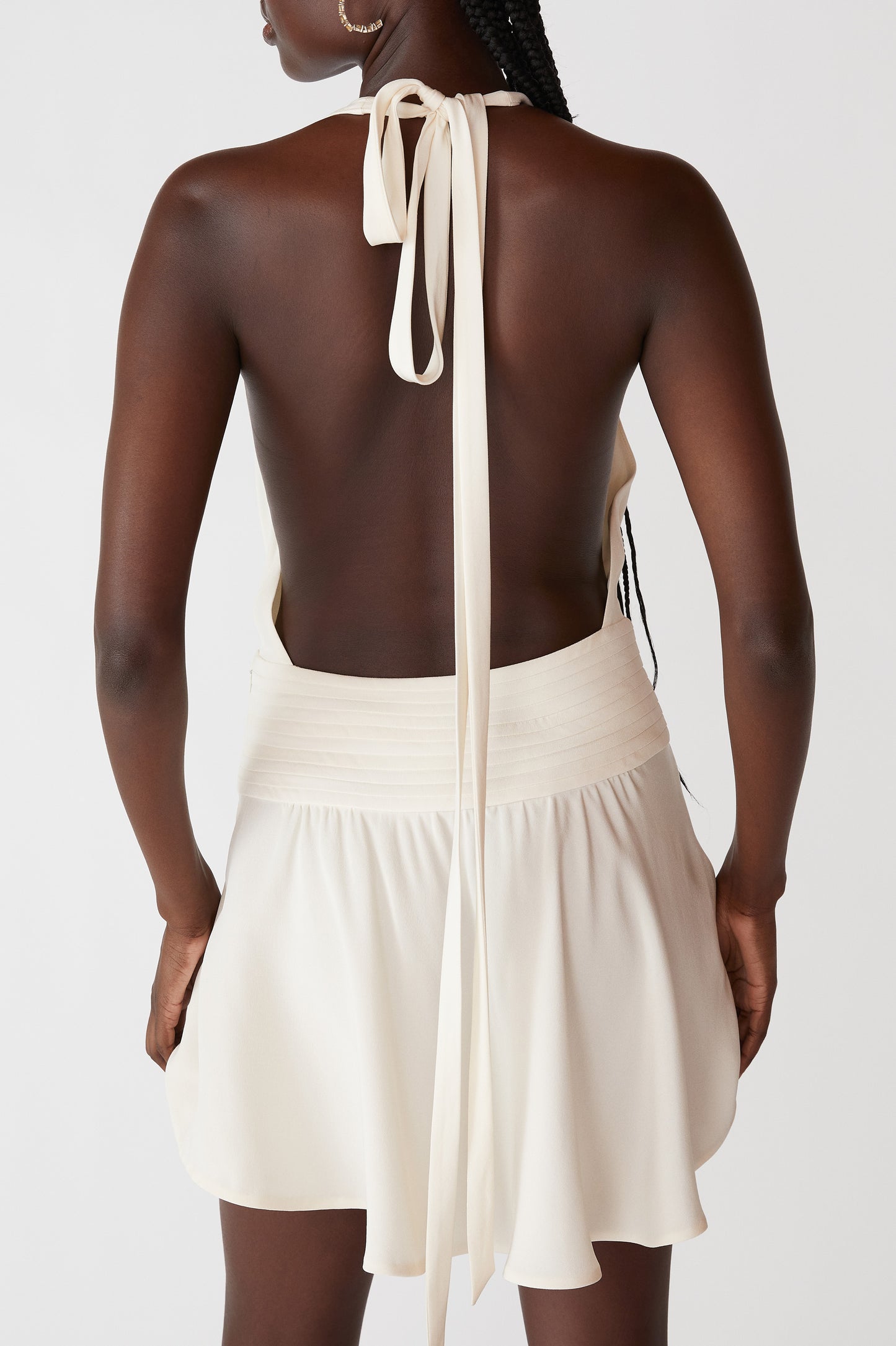 Halter Bow Mini Dress