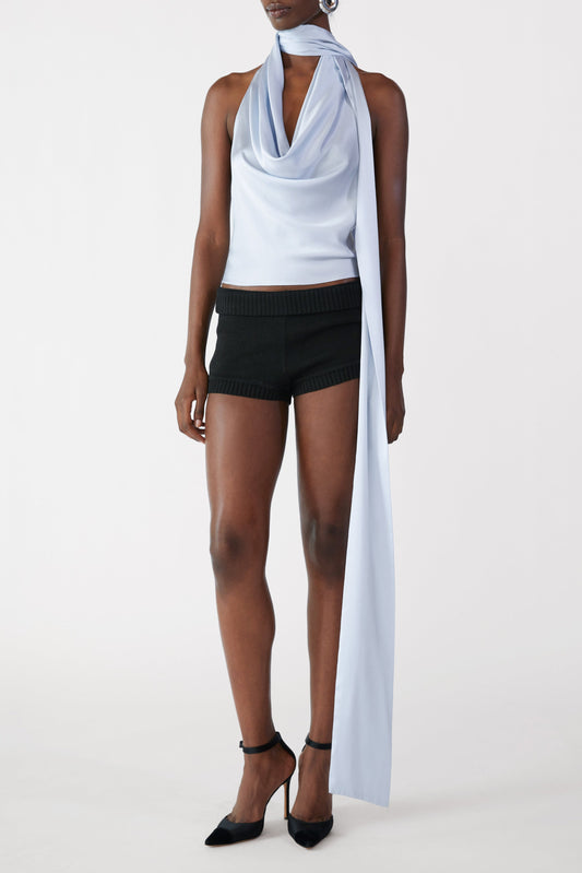 Cowl Neck Halter Top