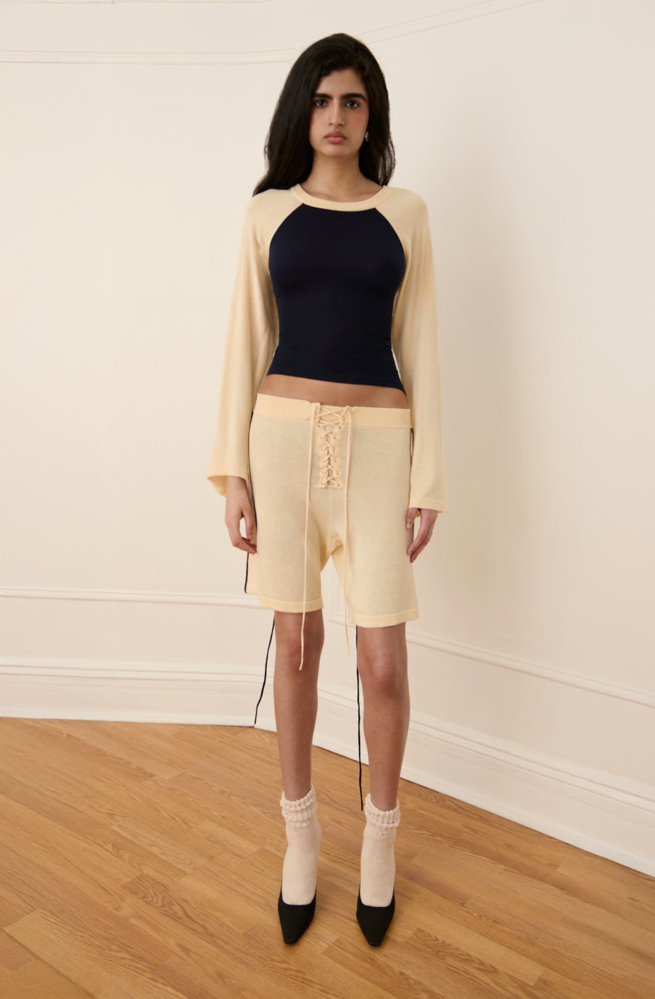 Off-Season Knitted Raglan Shirt