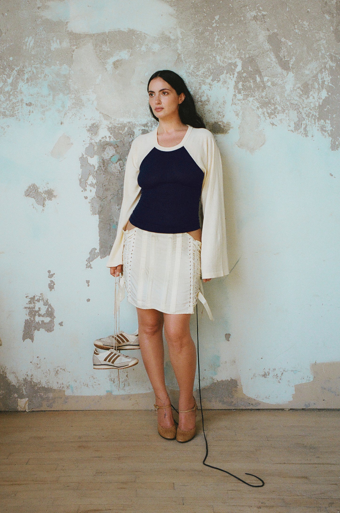 Off-Season Knitted Raglan Shirt