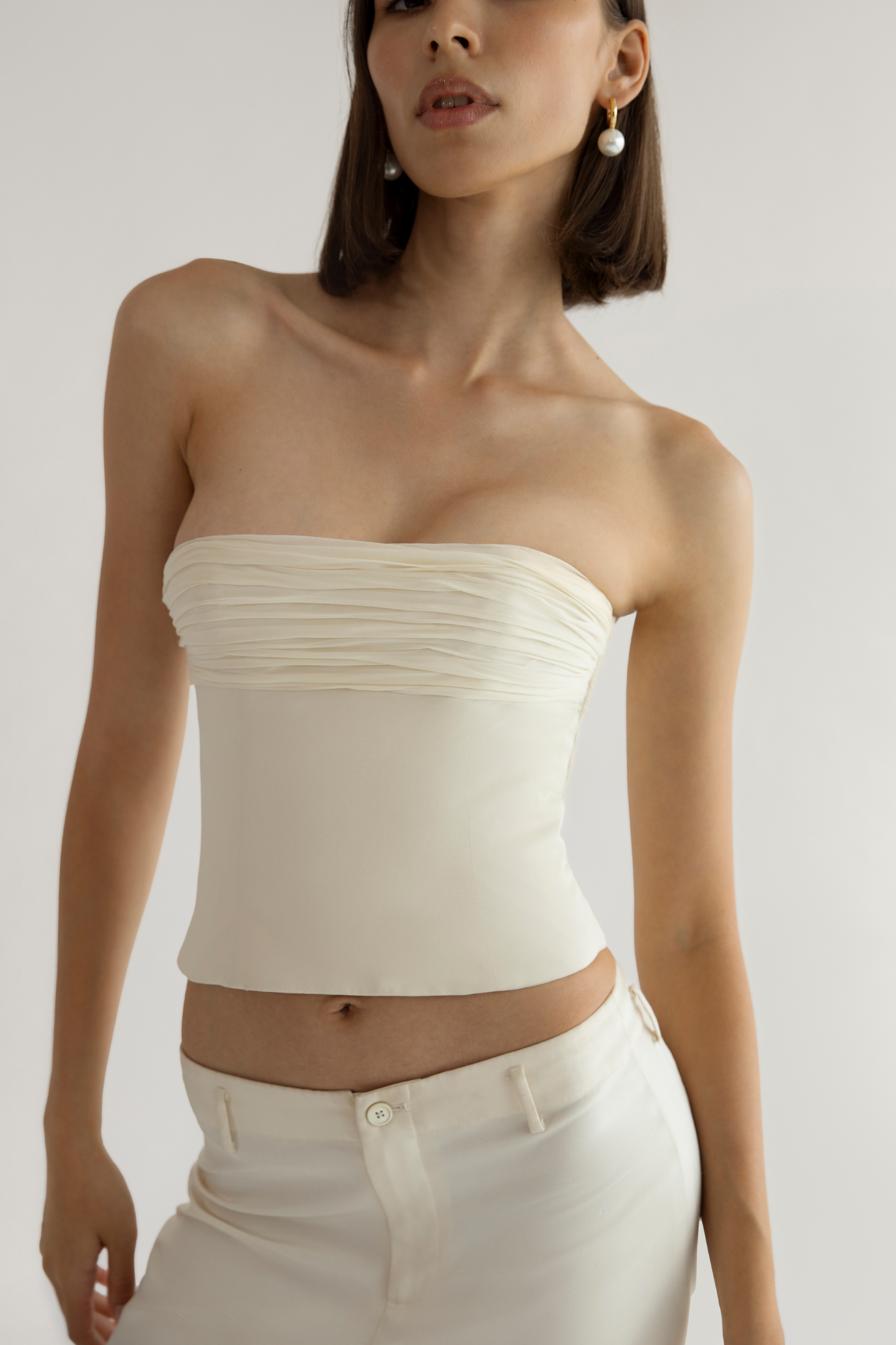 Bustier en mousseline