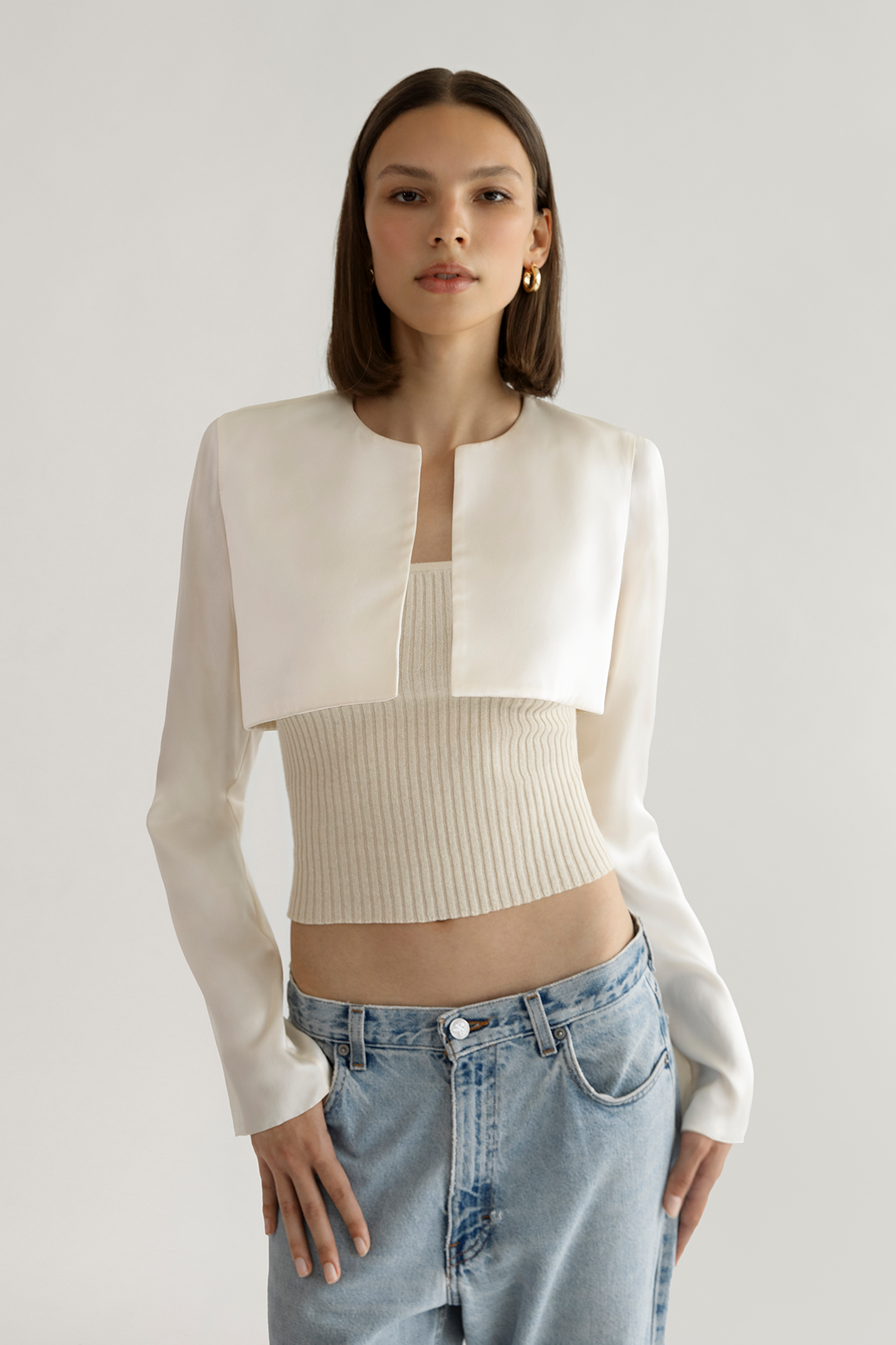 Cropped bolero sales