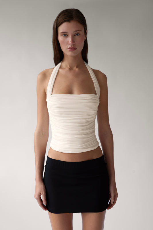 Silver Screen Halter Top