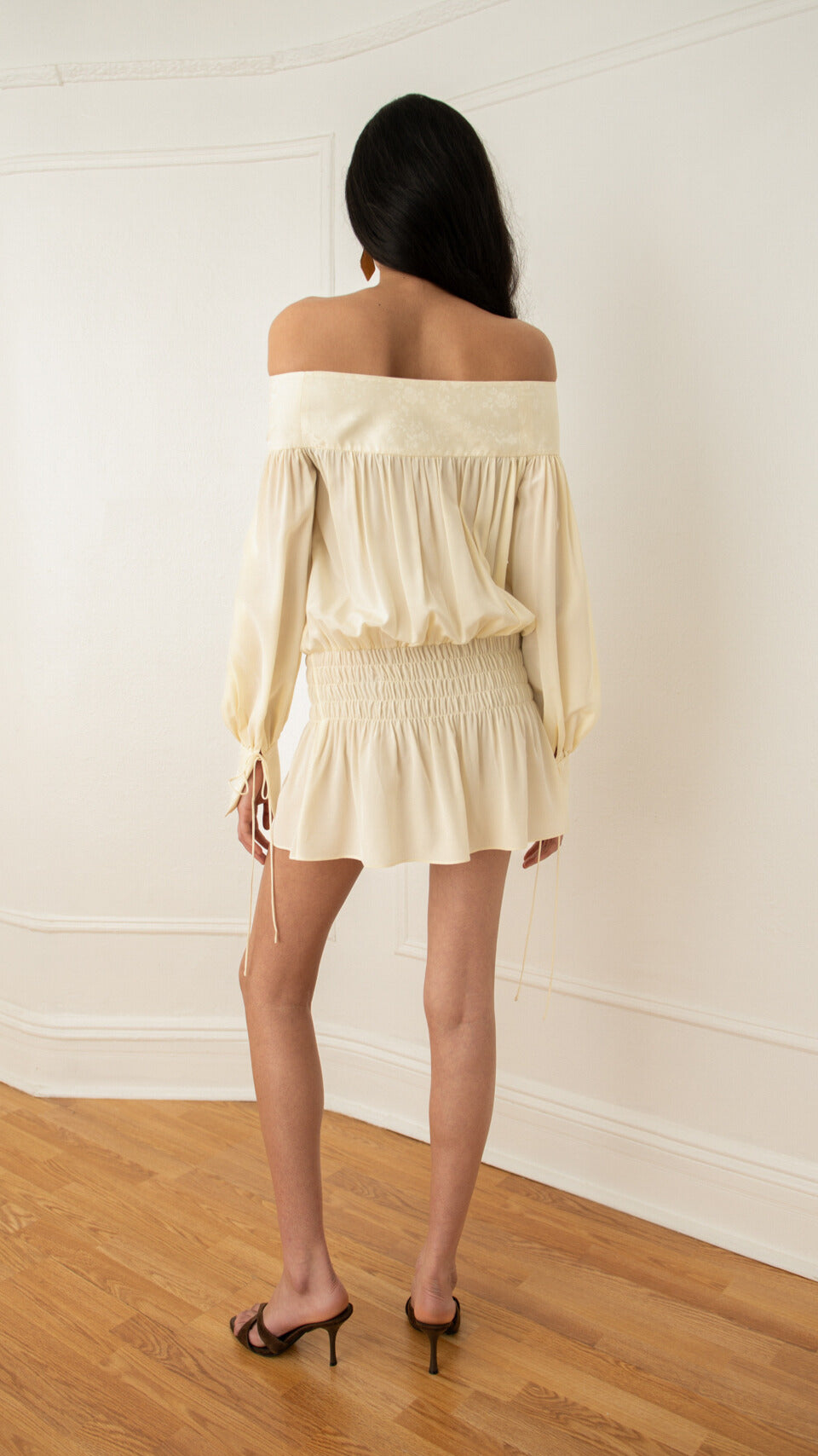 Enchanted Silk Poet Dress