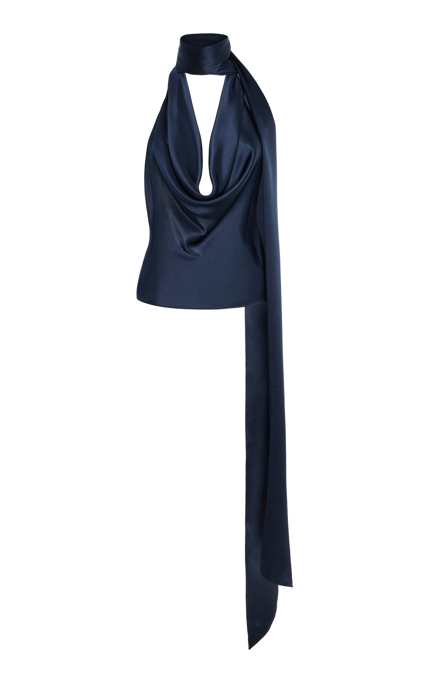 Cowl Neck Halter Top
