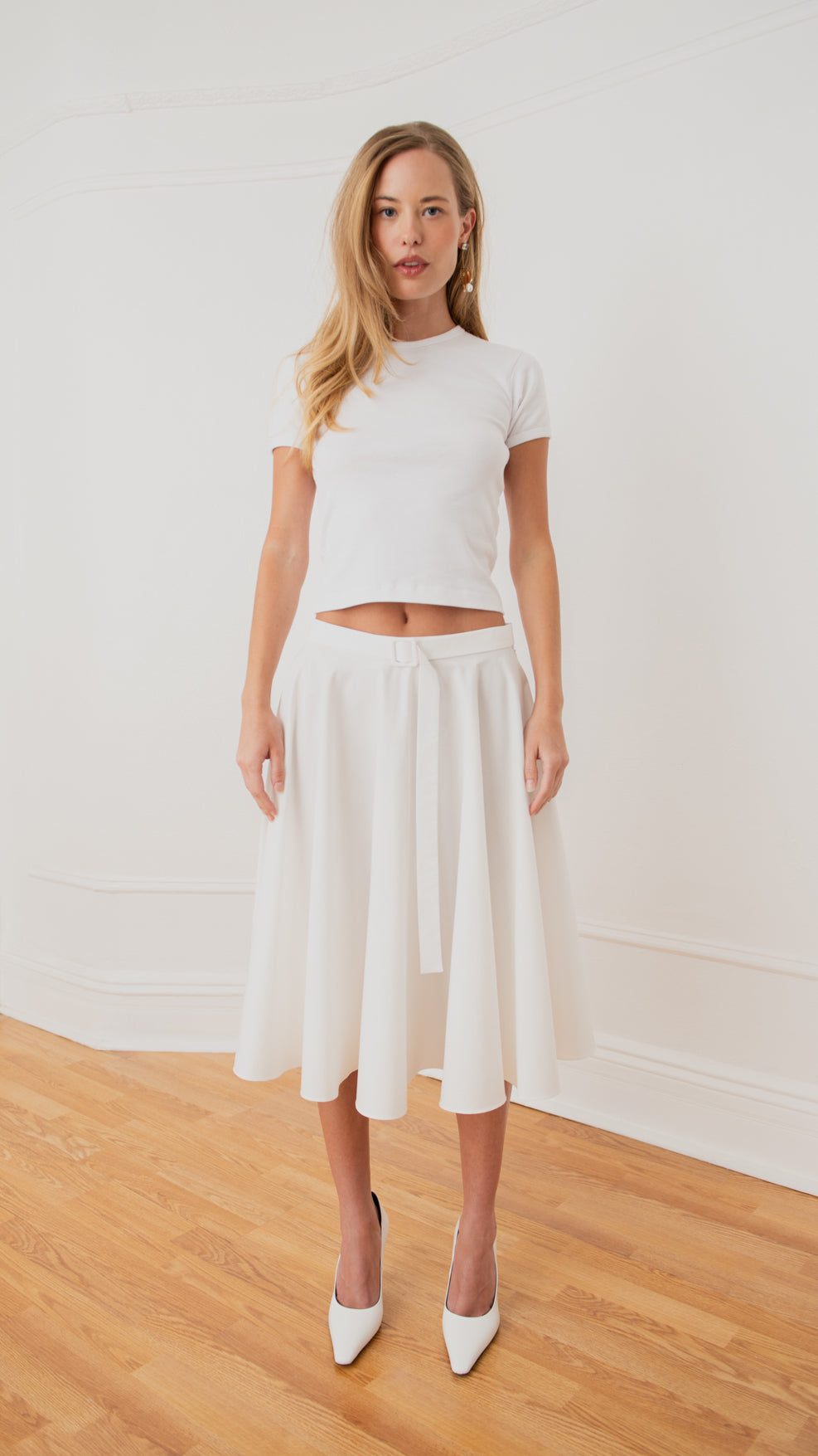 Daisy Belted Circle Skirt