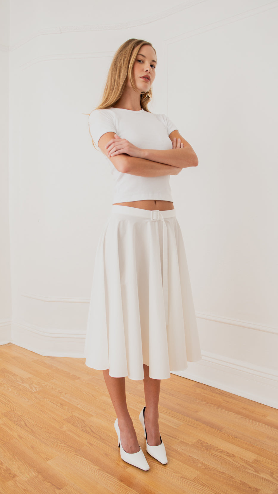 Daisy Belted Circle Skirt