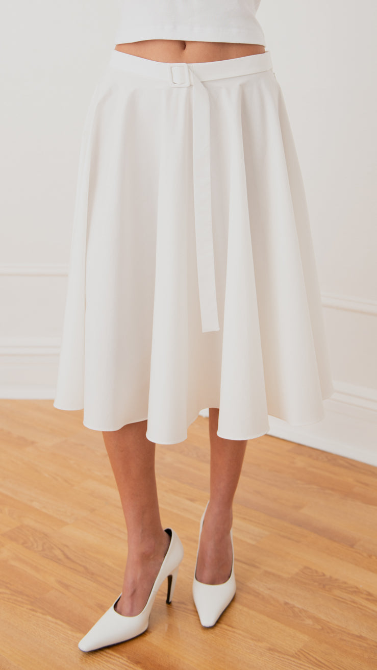 Daisy Belted Circle Skirt