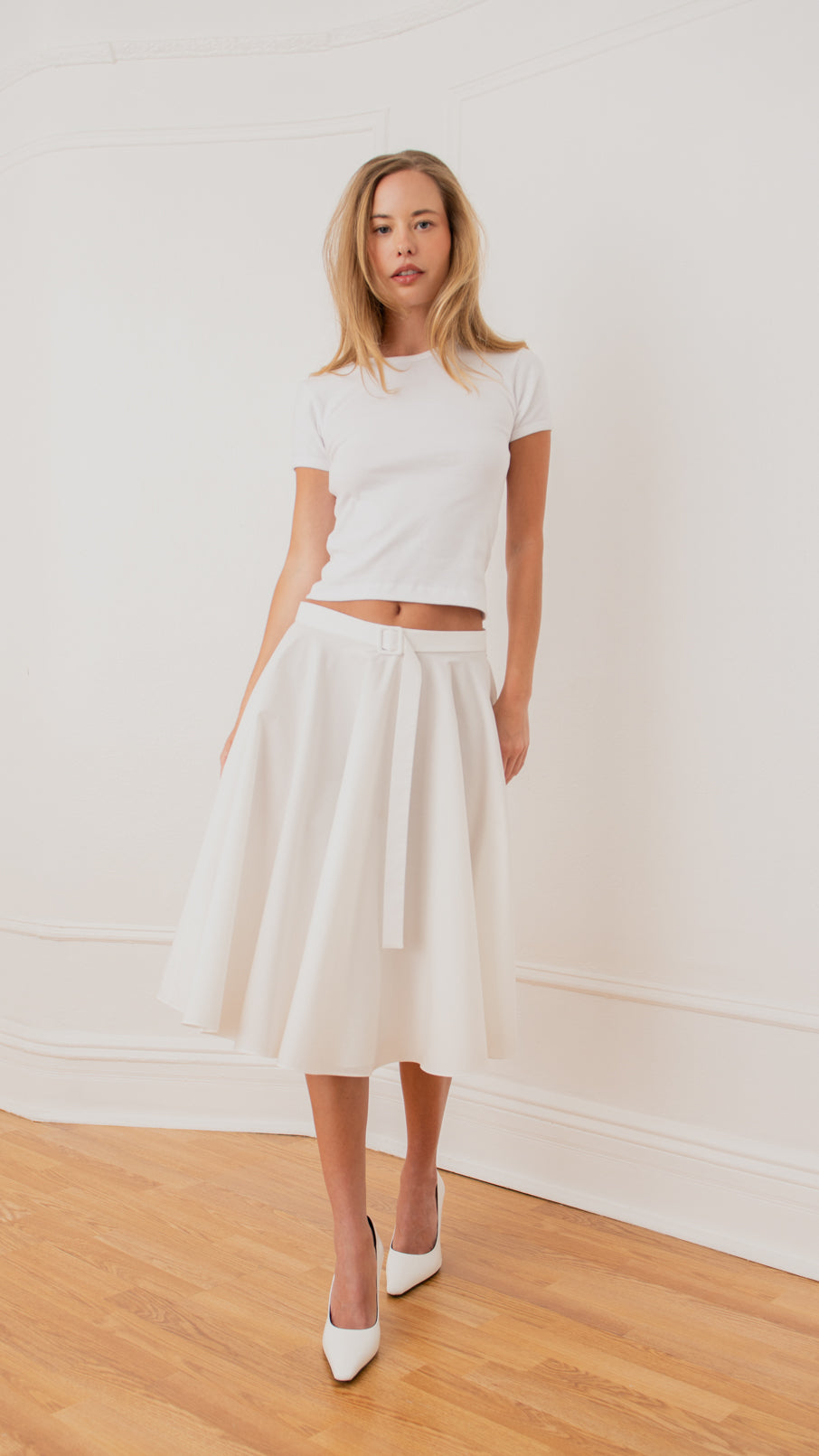 Daisy Belted Circle Skirt