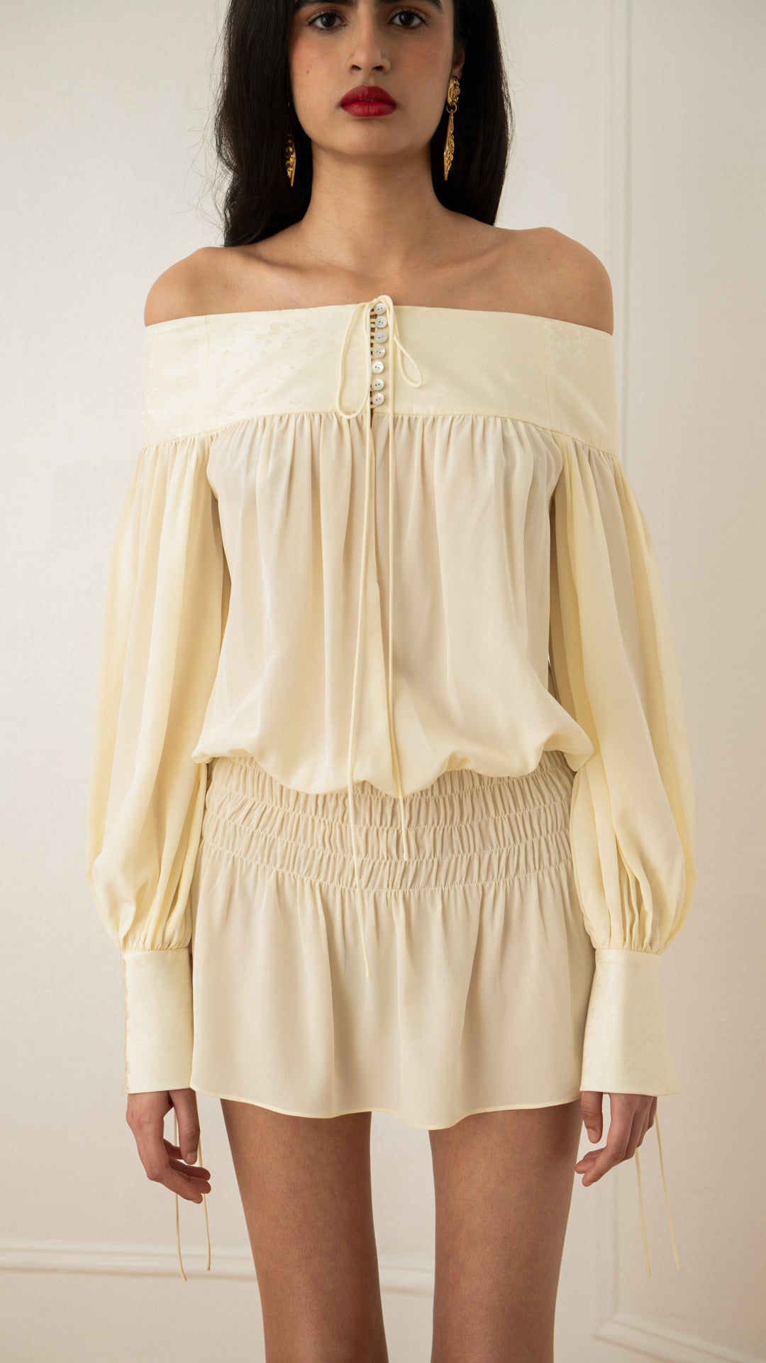 Enchanted Silk Poet Dress