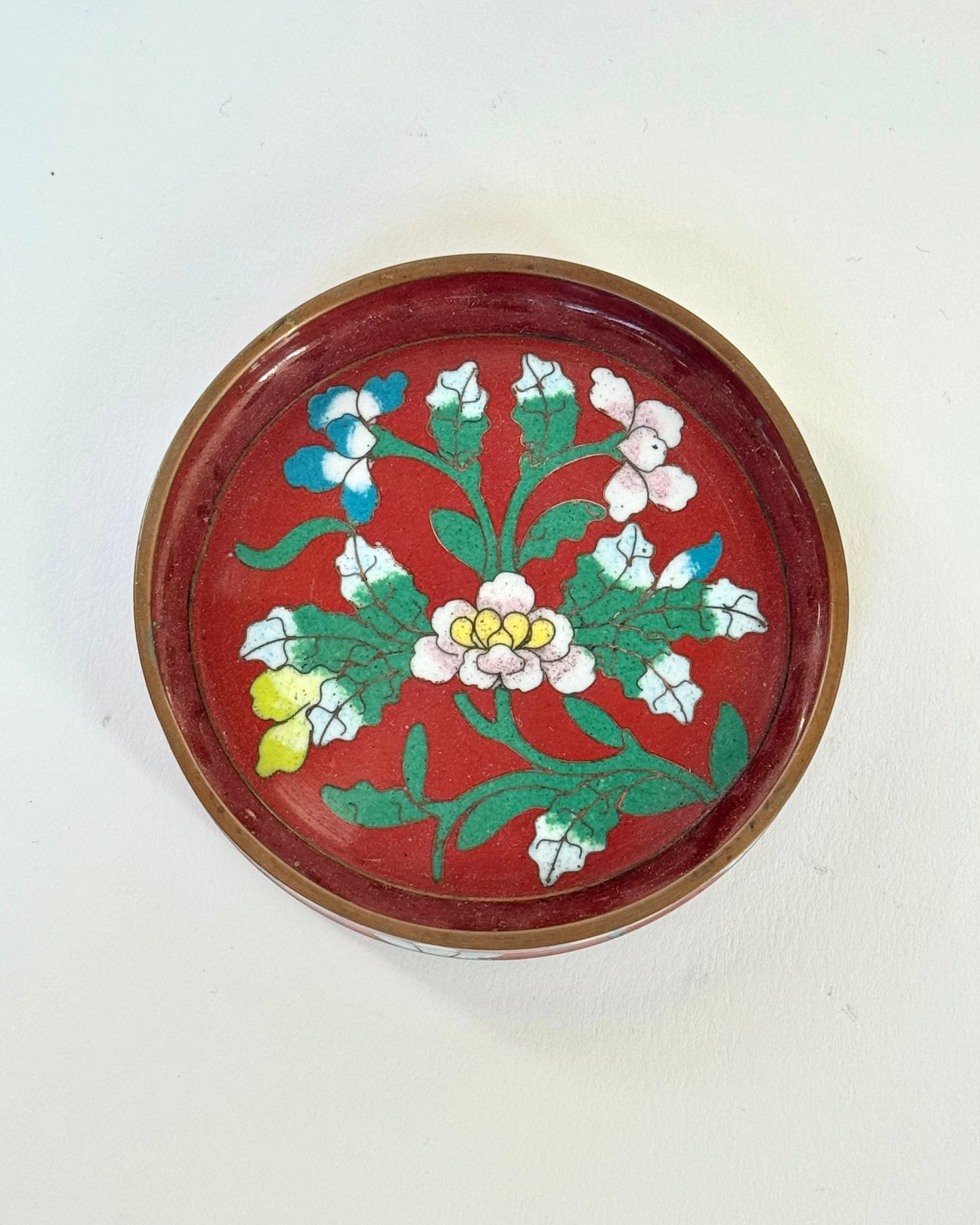 Antique Cloisonné Coaster Set