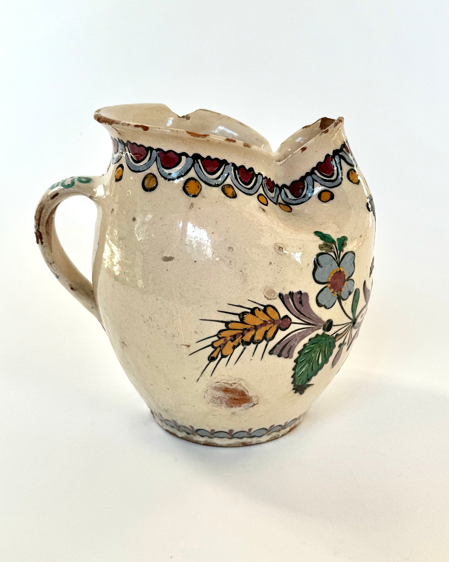 Antique Glazed Pitcher