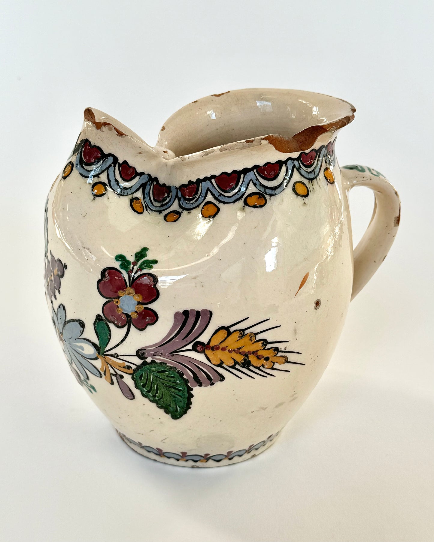 Antique Glazed Pitcher