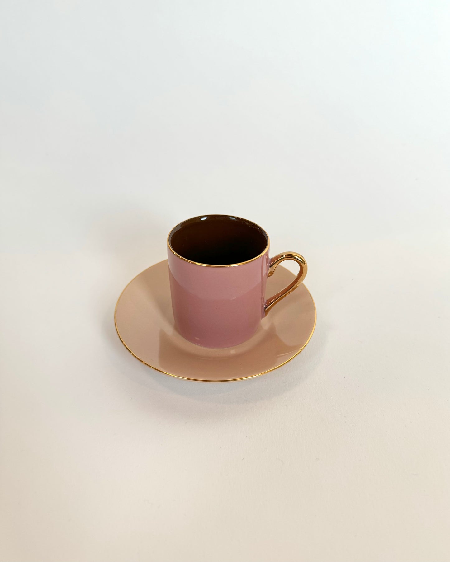 Set of Classic Espresso Cups with Saucers