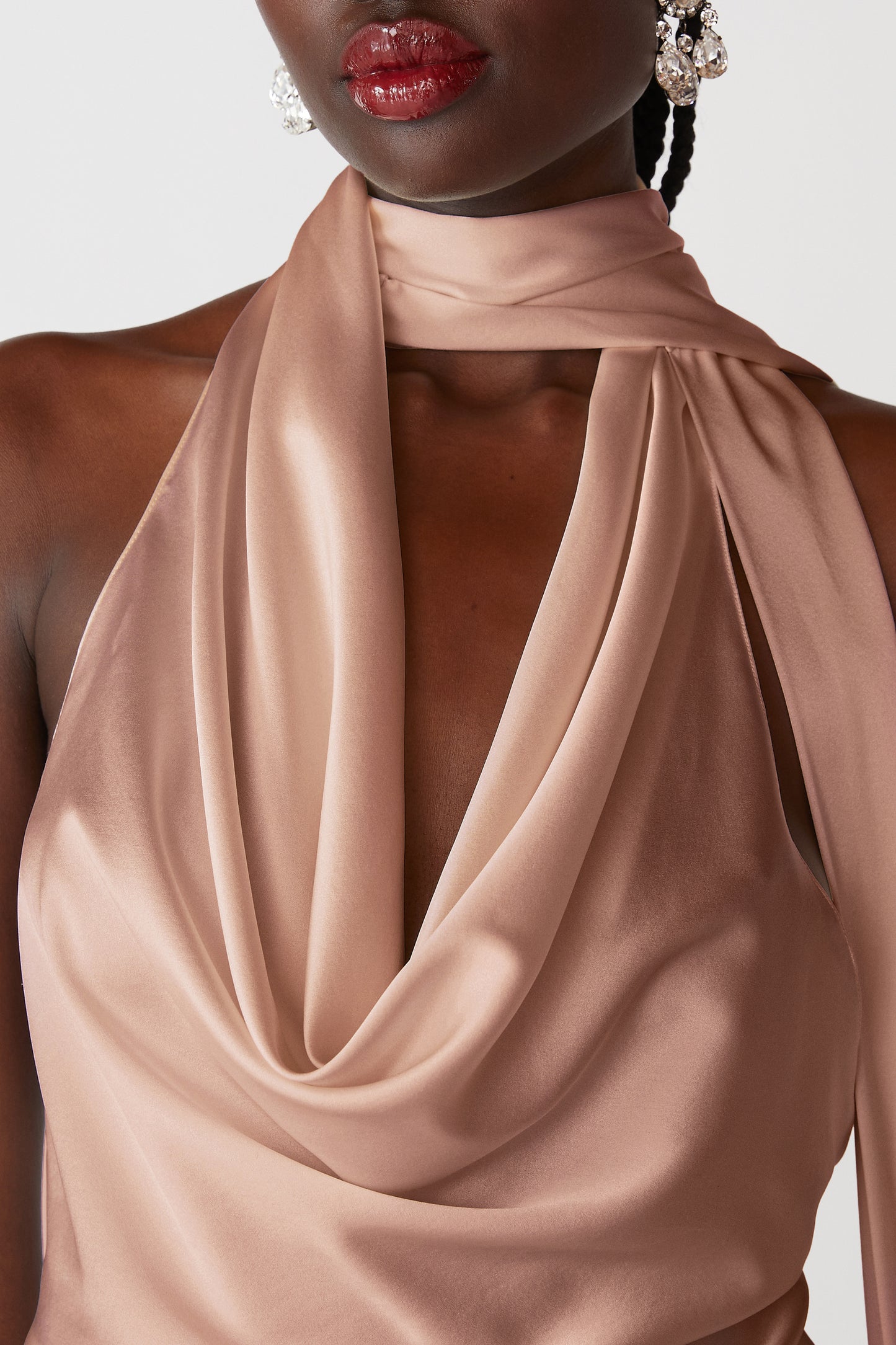 Cowl Neck Halter Top