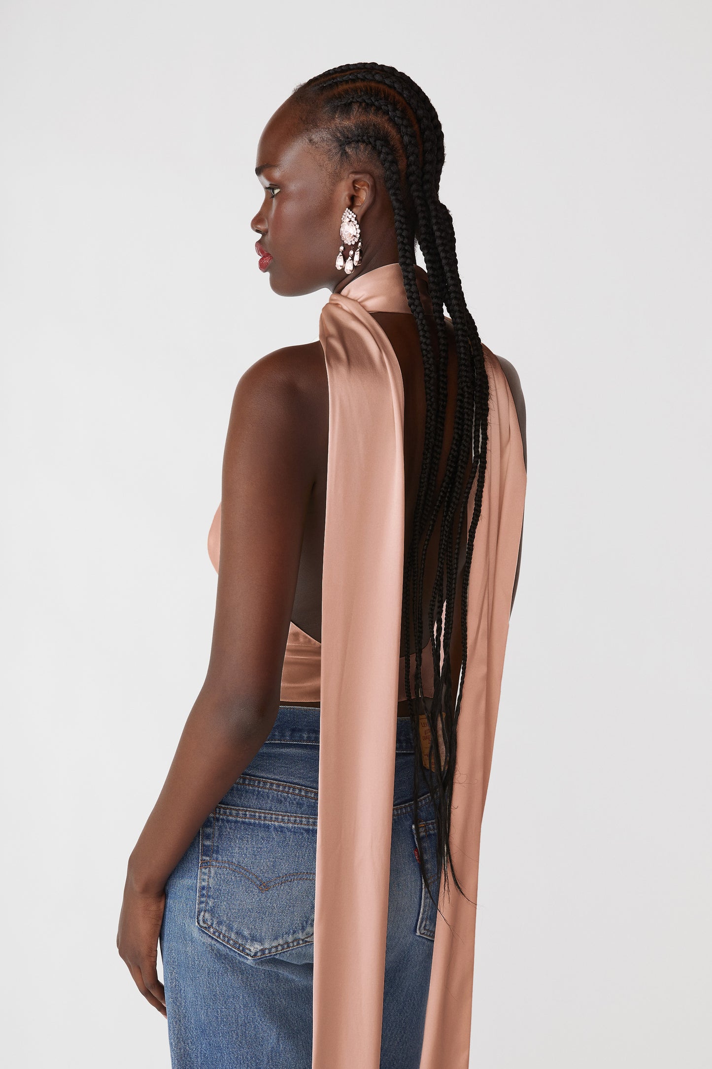 Cowl Neck Halter Top