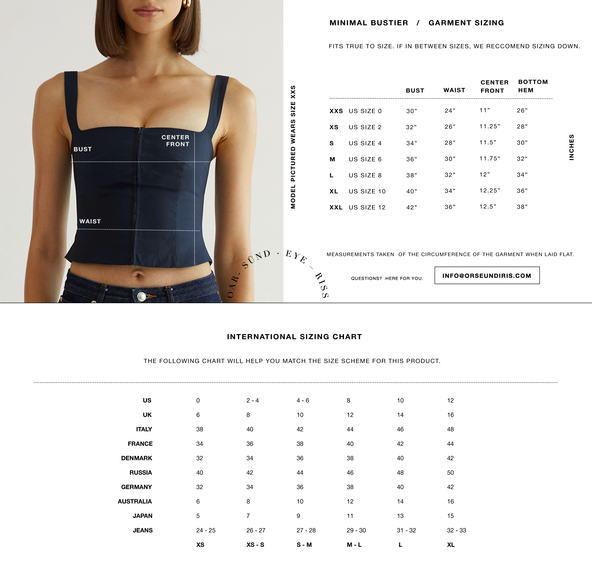 Minimal Bustier – Orseund Iris