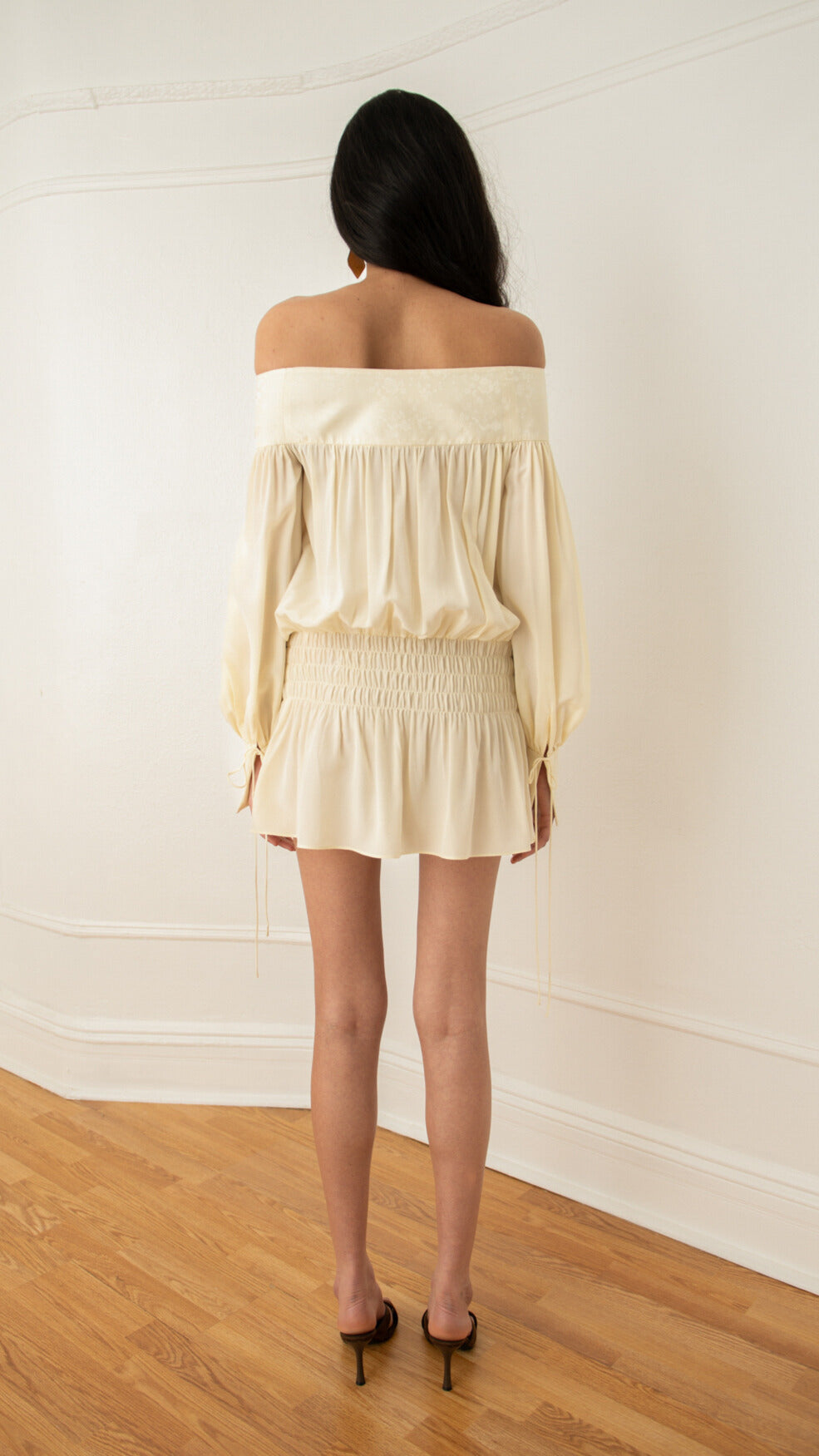 Enchanted Silk Poet Dress