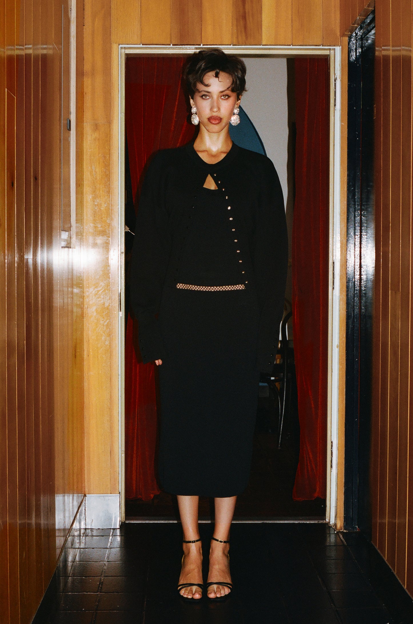 La Bohemia Knit Halter Dress