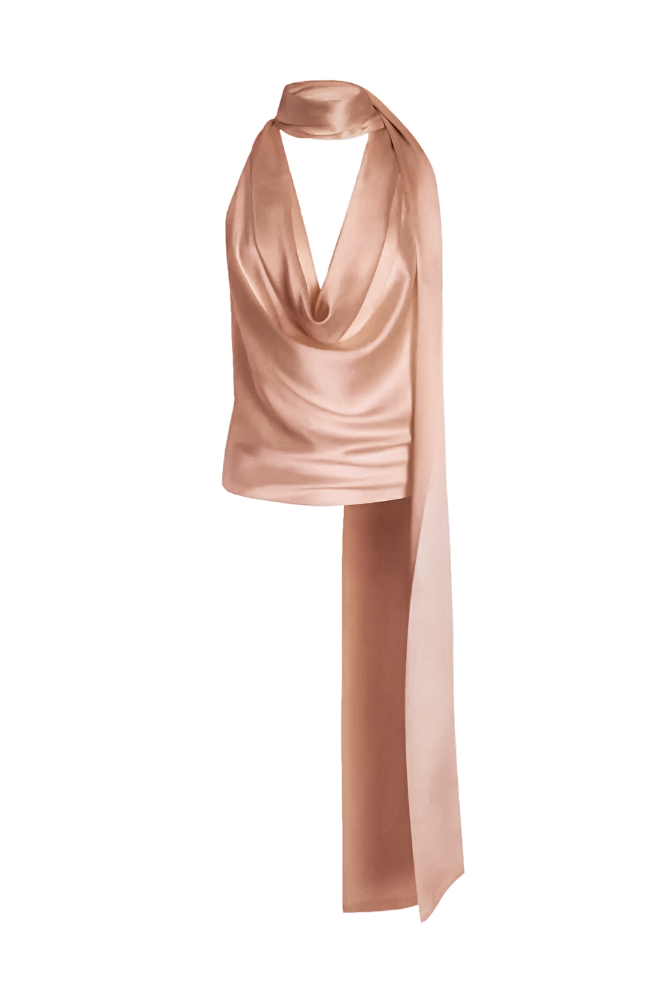 Cowl Neck Halter Top