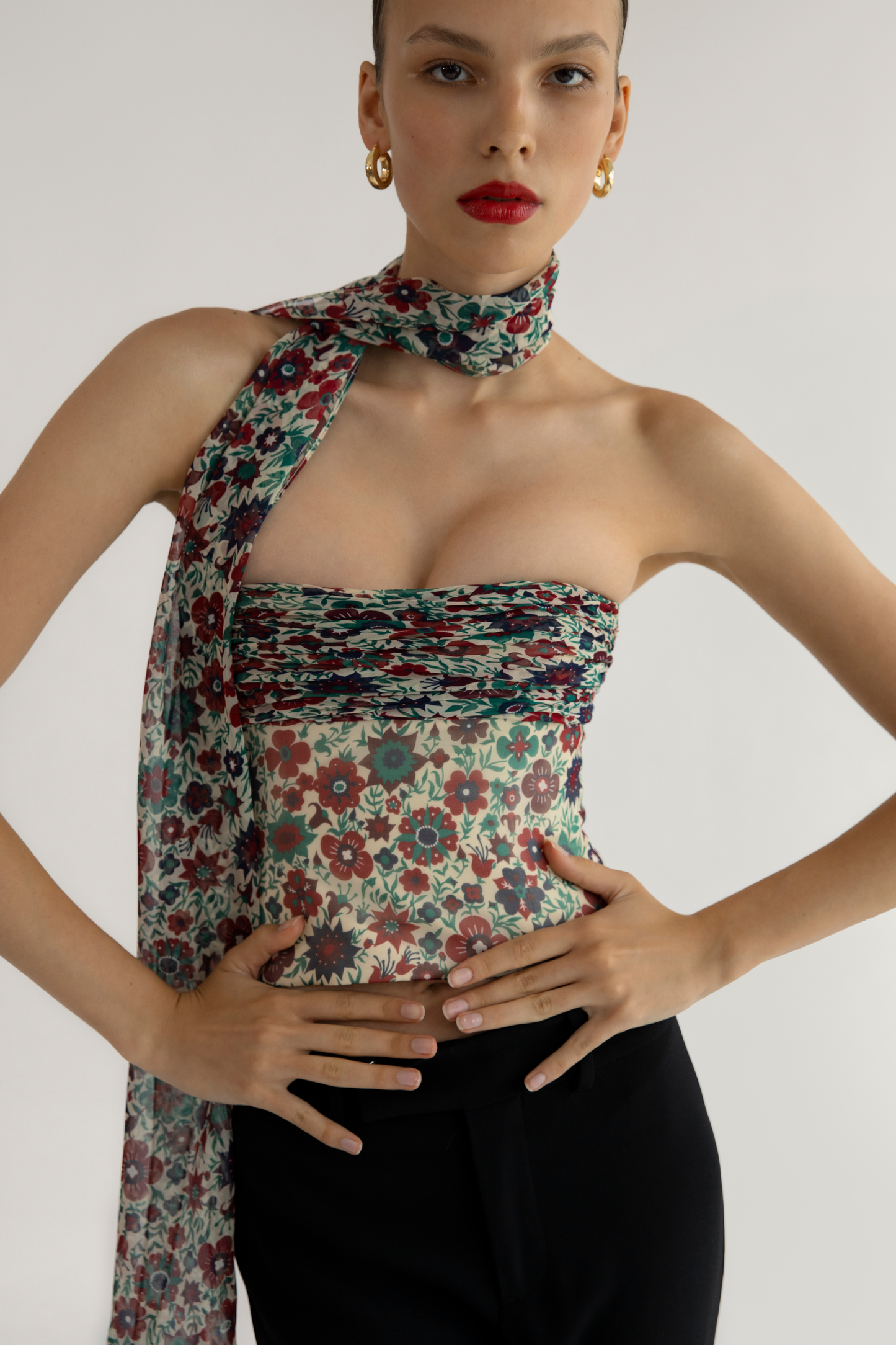 Bustier en mousseline