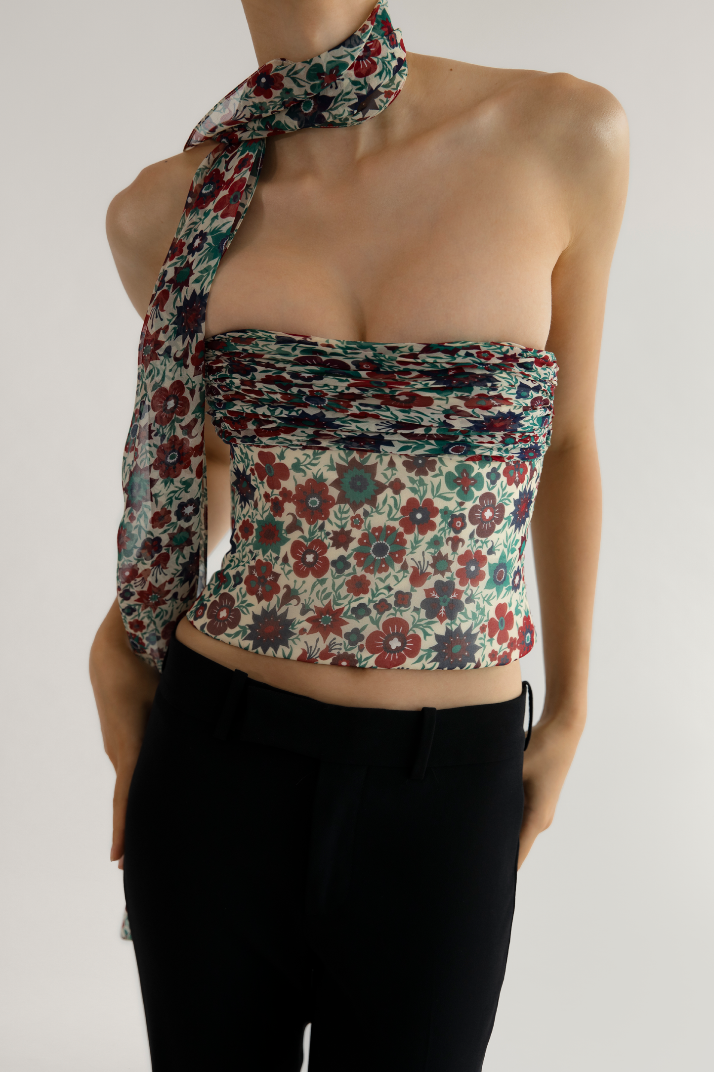 Bustier en mousseline