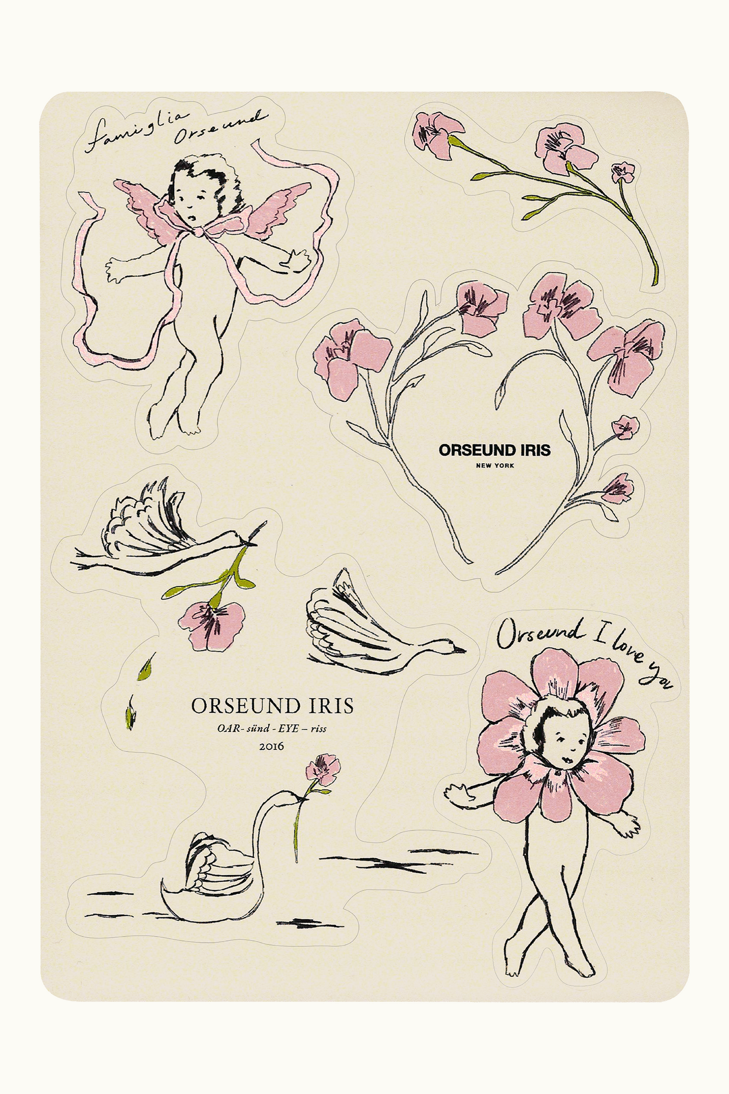Angel Baby Sticker Sheet